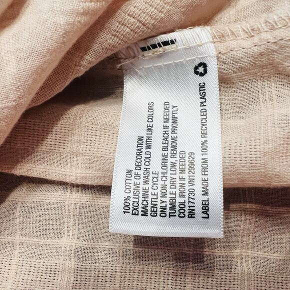 Knox Rose Women’s Small Embroidered Peasant Top Peach (A0127) - Picture 6 of 6